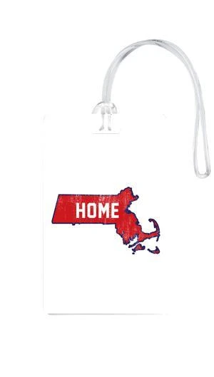 612 My Home State Massachusetts Luggage Tag 4 612 My Home State Massachusetts Luggage Tag - Image 4