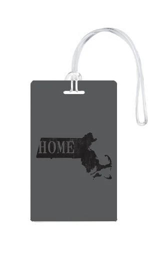 612 My Home State Massachusetts Luggage Tag 6 612 My Home State Massachusetts Luggage Tag - Image 6