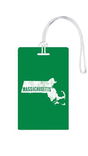 612 My Home State Massachusetts Luggage Tag 8 612 My Home State Massachusetts Luggage Tag - Image 8