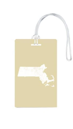 612 My Home State Massachusetts Luggage Tag 9 612 My Home State Massachusetts Luggage Tag - Image 9