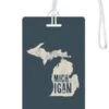 612 My Home State Michigan Luggage Tag