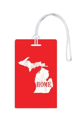 612 My Home State Michigan Luggage Tag 3 612 My Home State Michigan Luggage Tag - Image 3