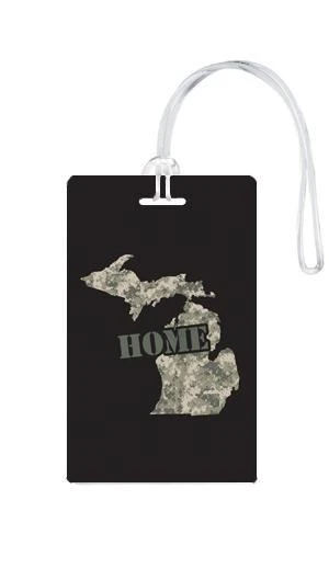 612 My Home State Michigan Luggage Tag 7 612 My Home State Michigan Luggage Tag - Image 7
