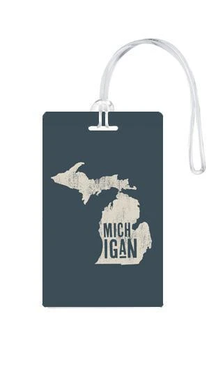612 My Home State Michigan Luggage Tag 1 612 My Home State Michigan Luggage Tag