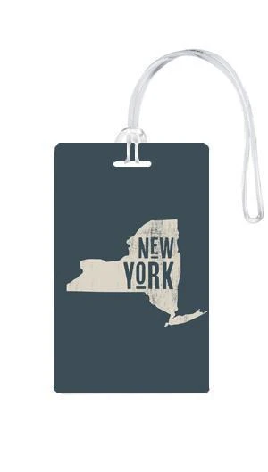 612 My Home State New York Luggage Tag 3 612 My Home State New York Luggage Tag - Image 3