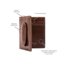 Bosca Dolce Leather Deluxe Front Pocket Wallet With Magnetic Clip -Victorinox Shop Bosca Dolce Leather Deluxe Front Pocket Wallet with Magnetic Clip 6