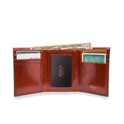 Bosca Old Leather Double ID Trifold Wallet -Victorinox Shop Bosca Old Leather Double ID Trifold Wallet 6