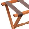 Gatehouse Furniture Luggage Rack - Straight Wood Leg With 4 Nylon Straps
