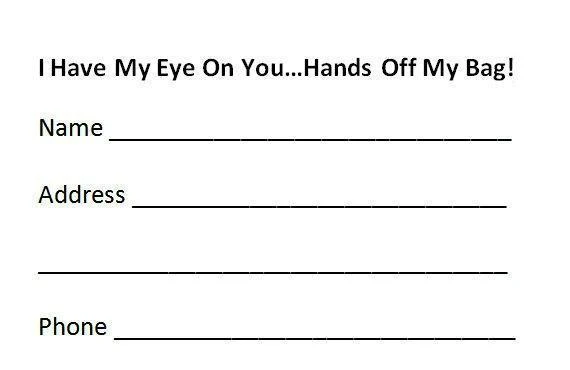 Luggage Pros "Pinkie" Luggage Tag 2 Luggage Pros "Pinkie" Luggage Tag - Image 2