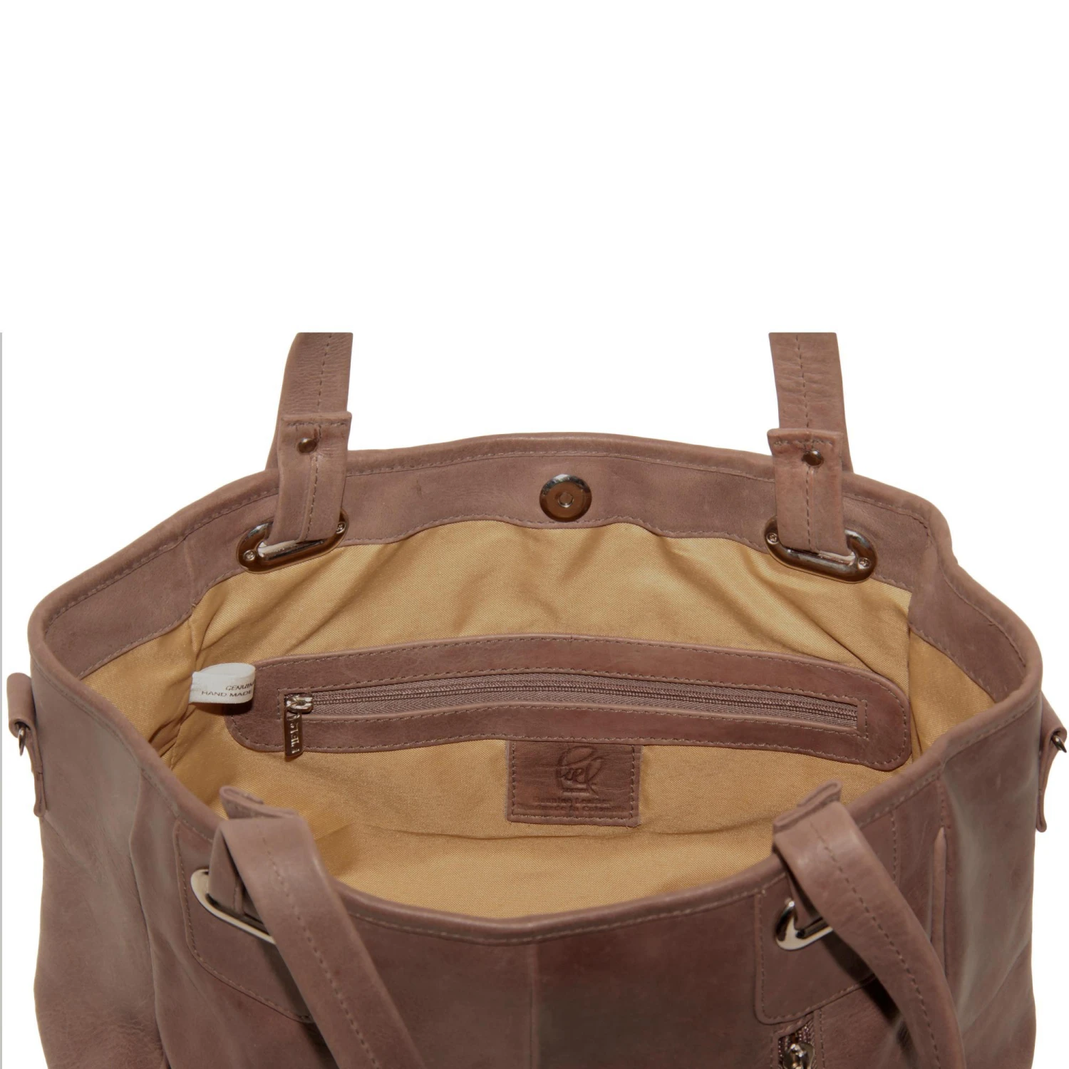 Piel Leather Open Tote Bag 4 Piel Leather Open Tote Bag - Image 4