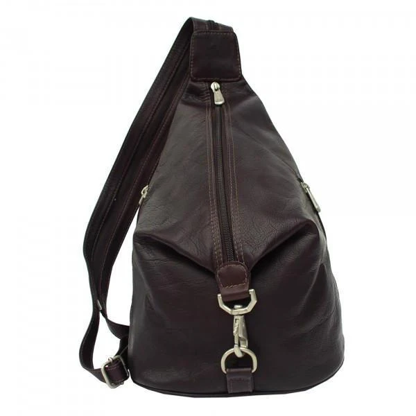 Piel Leather Three-Zip Hobo Sling 1 Piel Leather Three-Zip Hobo Sling