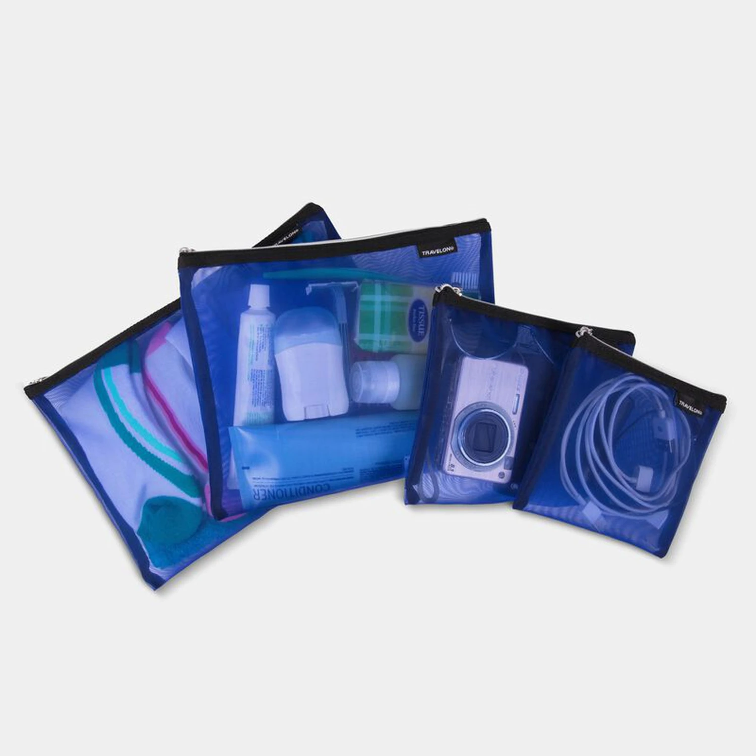 Travelon Set Of 4 Mesh Pouches 1 Travelon Set Of 4 Mesh Pouches