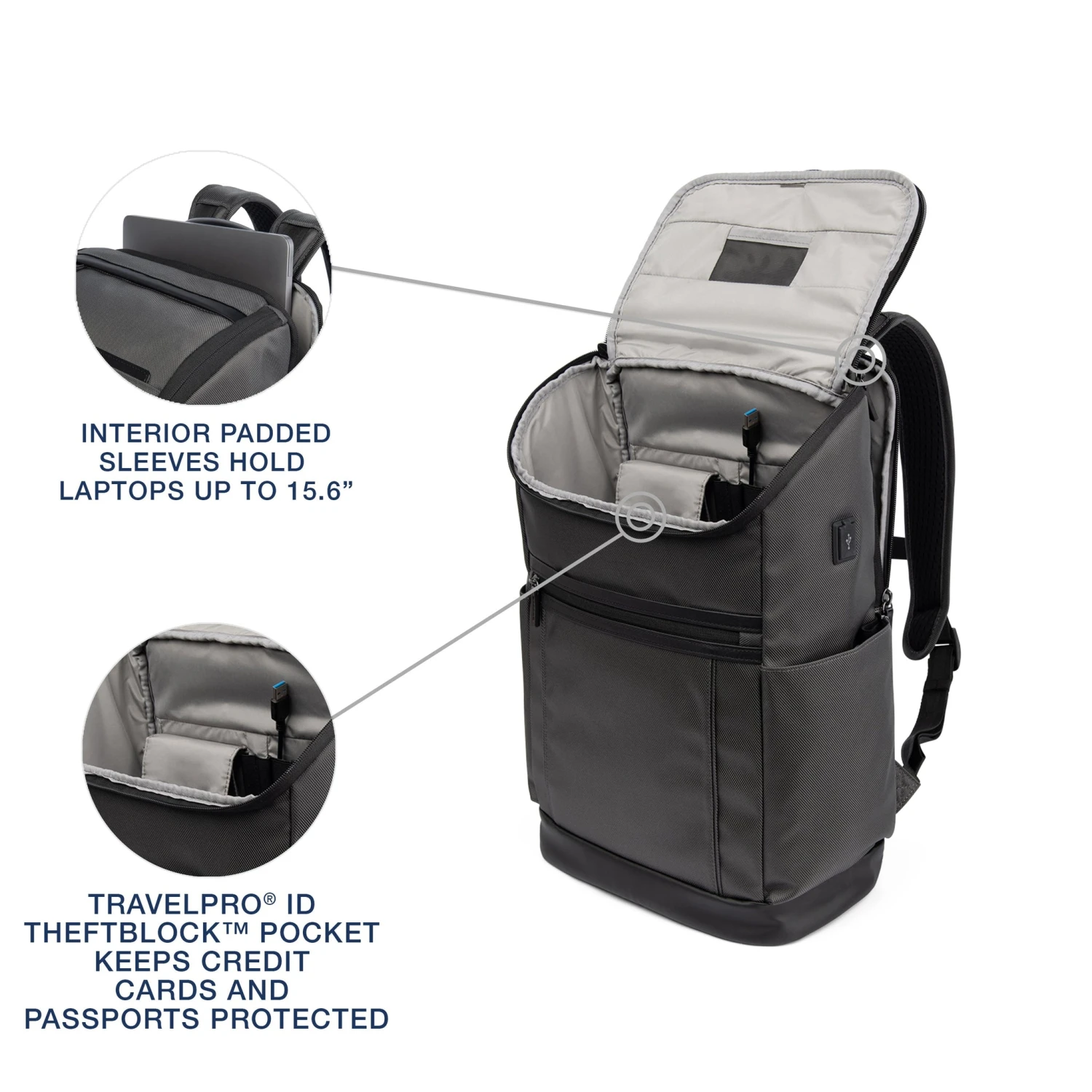 Travelpro Crew Executive Choice 3 Medium Top Load Backpack 9 Travelpro Crew Executive Choice 3 Medium Top Load Backpack - Image 9