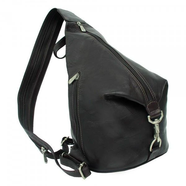 Piel Leather Three-Zip Hobo Sling 2 Piel Leather Three-Zip Hobo Sling - Image 2
