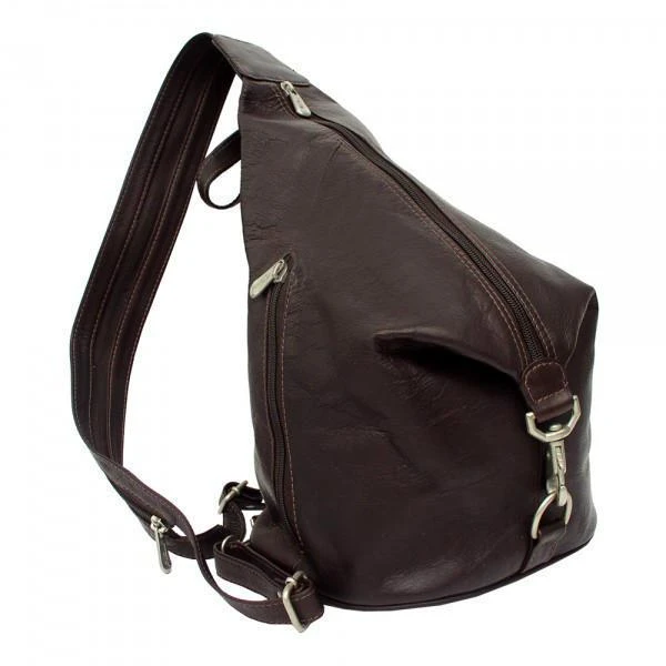 Piel Leather Three-Zip Hobo Sling 4 Piel Leather Three-Zip Hobo Sling - Image 4